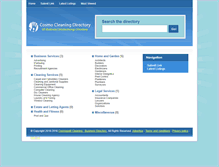 Tablet Screenshot of directory.cosmocleaning.co.uk